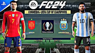 EA FC24  Spain vs Argentina  PS5™4K60 Gameplay  FINALISSIMA 2025  Lionel Messi vs Lamine Yamal [upl. by Animsaj623]