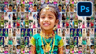 How to Create Photo Mosaic Portraits In Photoshop  Photo Collage with Contact Sheet in Photoshop [upl. by Grete]