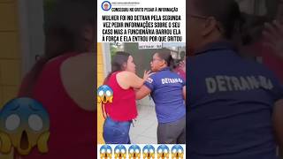 Funcionaria barra mulher que pedia informações mas o coordenador mostrou quem manda lá [upl. by Aduhey]