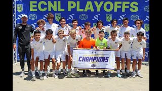 ECNL RL Playoffs National Champs Beach FC B08 vs Concorde Fire Connecticut FCCharlotte SAOklahoma [upl. by Trista771]