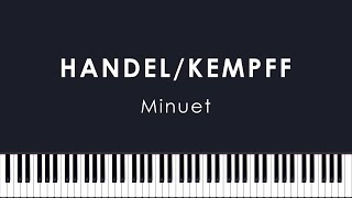 HandelKempff Minuet in G minor HWV 434 Buniatishvili [upl. by Yalonda]