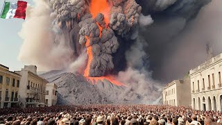 Sicily Italy is in chaos Stromboli volcano explodes ash and lava covered the city [upl. by Pilif]