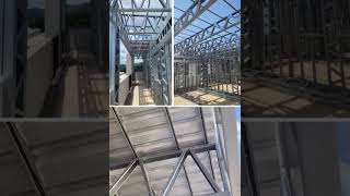 Cobertura em Light steel Frame steelframe construção drywall [upl. by Strickman]