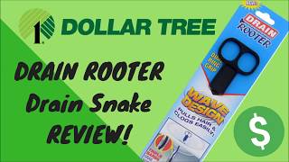 Drain Rooter Drain Snake REVIEW A Dollar Tree Product Review [upl. by Ytsirk788]