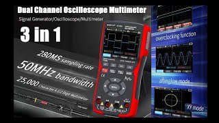 TA0390 Zotek ZOYI ZT703S Scope Multimeter 2ch 50 Mhz  Review [upl. by Mar]