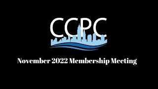 CCPC 2022 November Membership Meeting Election Debrief [upl. by Barcus]