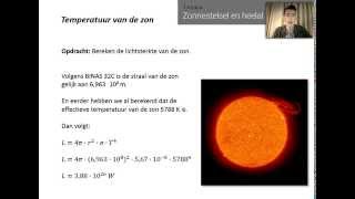 Temperatuur van de zon lichtsterkte en zonneconstante [upl. by Opiak]