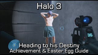 Halo 3  Heading to His Destiny Jason Jones Achievement amp Easter Egg Guide [upl. by Aynotel738]