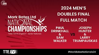 Mens Doubles Final DrinkhallWalker v HunterTrumpauskas  Mark Bates Ltd National Championships 24 [upl. by Carly]