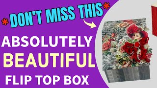 SIMPLIFIED BOX MAKING TUTORIAL fliptop box QUICK AND EASY [upl. by Aibara]