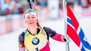 Biatlon SP 201920 Německo Ruhpolding Stíhací závod žen na 10 km  Celý závod [upl. by Adam]