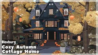 BLOXBURG Cozy Autumn Cottage Home Speedbuild  Roblox House Build [upl. by Ulu]