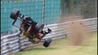 Crashes on the kemmel straight Spa Francorchamps [upl. by Niessuh220]