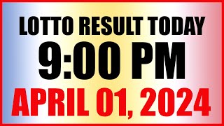 Lotto Result Today 9pm Draw April 1 2024 Swertres Ez2 Pcso [upl. by Reeves]