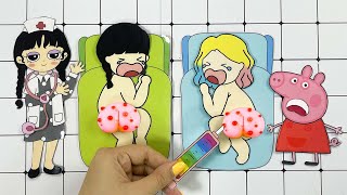 Paper Diy Craft Pop the Pimples  Paper Diy  Baby Enid and Baby Wednesday  Pimple Paper Crafters [upl. by Chaim]