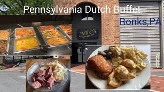 PA Dutch Buffet review Miller’s Smorgasbord Ronks pa [upl. by Yleen]