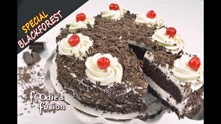 ব্ল্যাক ফরেস্ট কেক চুলায় তৈরী চকলেট কেক Easy Black Forest Cake without Oven Birthday Cake Bangla [upl. by Einohpets230]