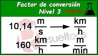 Cómo hacer factores de conversión sencillos masa volumen longitud etc Nivel 1🧪❗❗RESUELTOOS💯❗❗ [upl. by Lupiv]