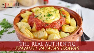 Authentic Spanish Patatas Bravas Recipe [upl. by Jung]