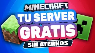 Como CREAR un Servidor de Minecraft Gratis sin ATERNOS para Jugar con Amigos😨BEDROCK y JAVA [upl. by Arvie]