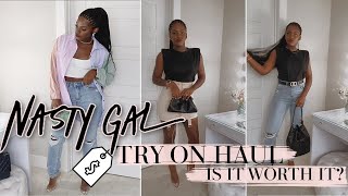 I TRIED NASTYGAL AND THIS IS WHAT I GOT  TRY ON HAUL  iDESIGN8 [upl. by Idroj]