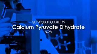 Calcium Pyruvate Dihydrate Distributors Bulk Specialty Chemical Supplier Parchem [upl. by Cirdes]