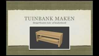 Tuinbank Maken van Steigerhout [upl. by Angelia]