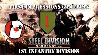 1st Infantry Division  Steel Division Normandy 44  First Impression Gameplay [upl. by Lenzi]