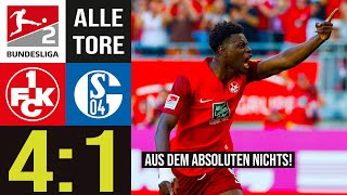 Schalke rutscht in den Keller 1 FC Kaiserslautern vs FC Schalke 04  Highlights  Alle Tore [upl. by Acinet]