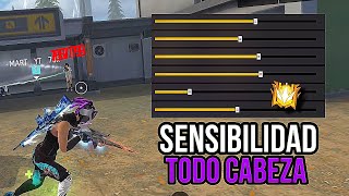 ✅LA MEJOR SENSIBILIDAD ⚙️ PARA PEGAR TODO ROJO 👺 FREE FIRE [upl. by Mackie410]