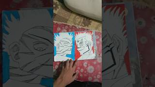 I draw gojo vs sukuna from jujutus kaisen [upl. by Balsam]