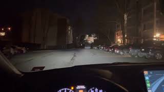 50 ceramic windshield tint at night POV [upl. by Ailuy]