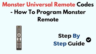 Monster Universal Remote Codes  How To Program Monster Remote [upl. by Meaghan]