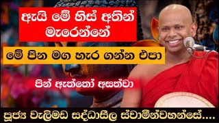 ඇයි මේ හිස් අතින් මැරෙන්නේ Most Ven Welimada saddhaseela thero [upl. by Fridlund502]