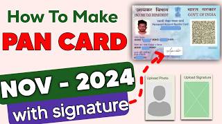 Pan Card Kaise Banaye  How to Apply Pan Card Online  Pan card photo signature kaise upload kare [upl. by Evets818]