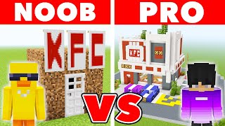 NOOB vs PRO BEST KFC HOUSE BUILD CHALLENGE in Minecraft [upl. by Eadrahs547]