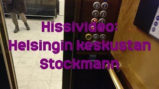 Hissivideo Stockmann Helsingin keskusta Helsinki  2005 KONE MiniSpace viitoishissi [upl. by Notanhoj]