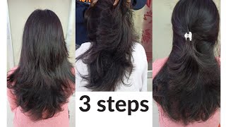 3 step hair cut 3 step haircut for long hairhair cutting for girlshair cut for girls short hair [upl. by Serrano]