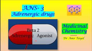 ANS part 3 Adrenergic Drugs 3  Medicinal Chemistry T  PDF 👇 [upl. by Anatlus838]