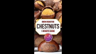 How to Roast Chestnuts in an Oven  1Minute Shorts [upl. by Ayekahs]