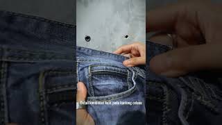 Jeans Kombinasi Kulit jeanscowok jeans [upl. by Khoury]