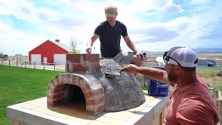 EPIC stepbystep DIY Pizza Oven Build [upl. by Ettennil25]