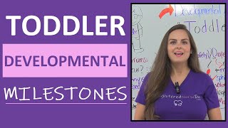 Toddler Developmental Milestones Mnemonics  Pediatric Nursing NCLEX Review [upl. by Acimad]