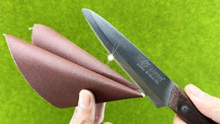 Razor Sharp Sharpen a Knife in 3 Minutes With This Method [upl. by Jovia573]