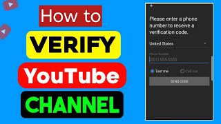 How to Verify YouTube Channel  How to Verify Your YouTube Account on Yt Studio App [upl. by Alletsirhc943]