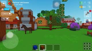 Playing Block Craft game but in my village [upl. by Solrac]