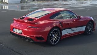 2016 Porsche 911 Turbo S  Exhaust sound Acceleration and Driving [upl. by Cantlon]