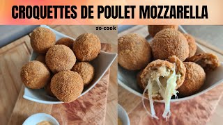 Croquettes de poulet mozzarella [upl. by Rifkin]