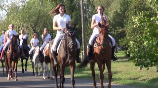 Gyönyörű lányok és lovak  Beautiful girls and horses Ballószögi Lovas Klub [upl. by Enidanreb]