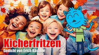 quotKicherfritzenquot lustiges Gedicht von Erich Kästner kinderCartoon DichterGedichtlyriklachen [upl. by Vannie866]